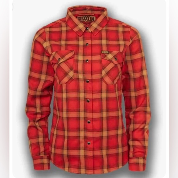 DIXXON Tops - Dixxon Women’s Jarhead Flannel Plaid Button Down Top Medium